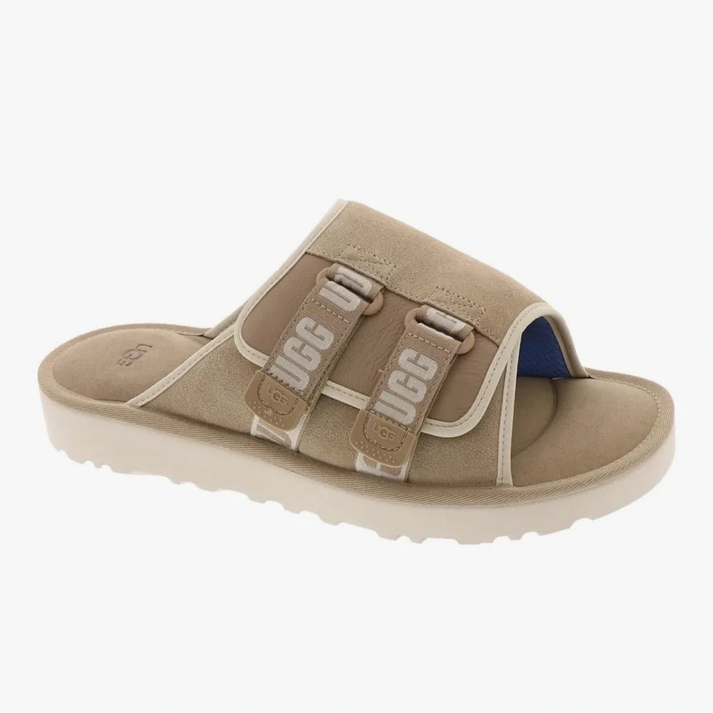 UGG Men's Goldencoast Strap tan Slide size 9